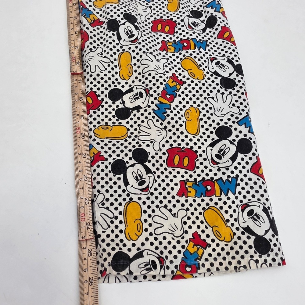 VINTAGE 90S MICKEY MOUSE ALL OVER PRINT PANTS YOUTH SMALL SINGLE STITCH RARE EUC - Picture 9 of 9